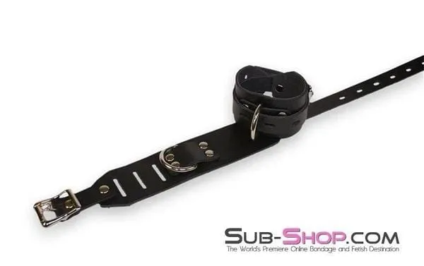 0701A      Deluxe Locking Leather Wrist Cuffs - MEGA Deal