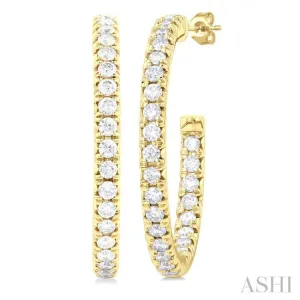 1 Ctw French Pave Set Round Cut Diamond Fashion Half Hoop Earring in 14K Yellow Gold 1 Ctw French Pave Set Round Cut Diamond Fashion Half Hoop Earring in 14K Yellow Gold