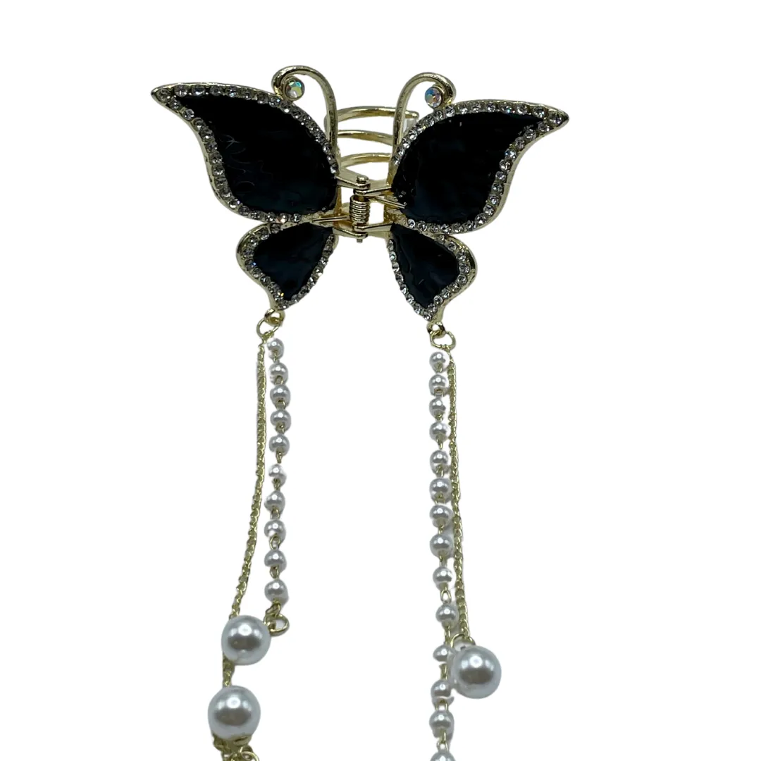 1" Bling Butterfly Jaw Clip Pack of 2