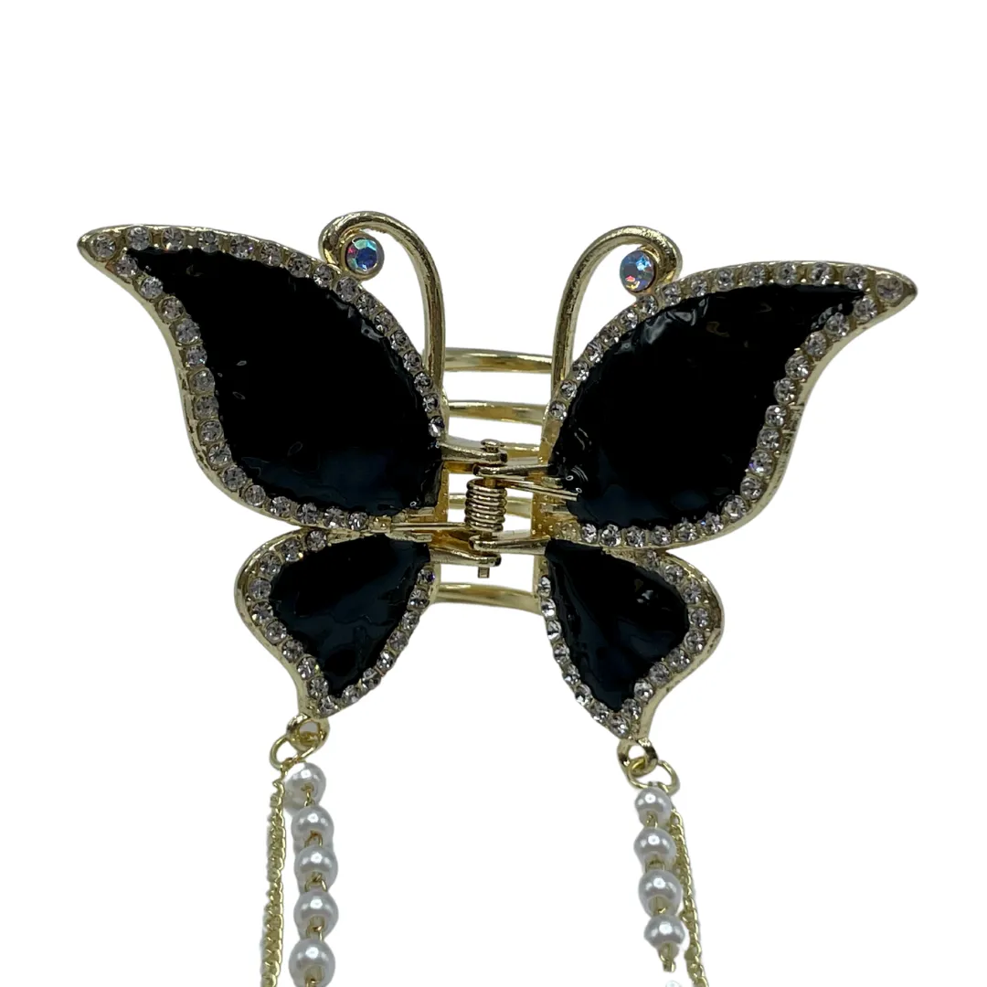 1" Bling Butterfly Jaw Clip Pack of 2