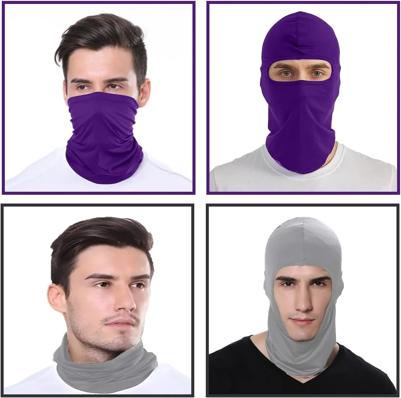 4-Pack Balaclava Outdoor Bike Riding Headgear Motorcycle Face Mask Ski Hat
