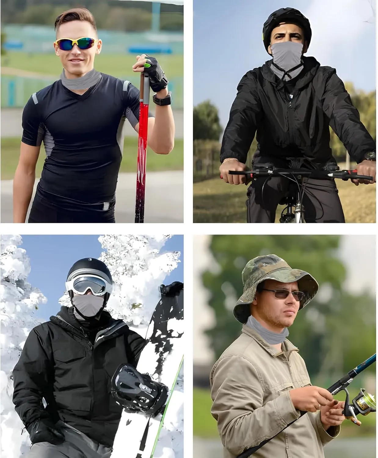4-Pack Balaclava Outdoor Bike Riding Headgear Motorcycle Face Mask Ski Hat