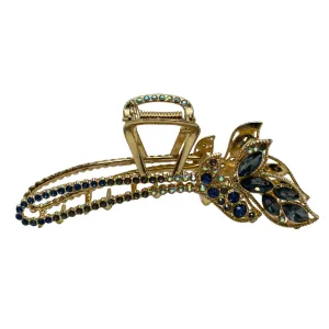 4.5" Blue Bling Crystal Butterly