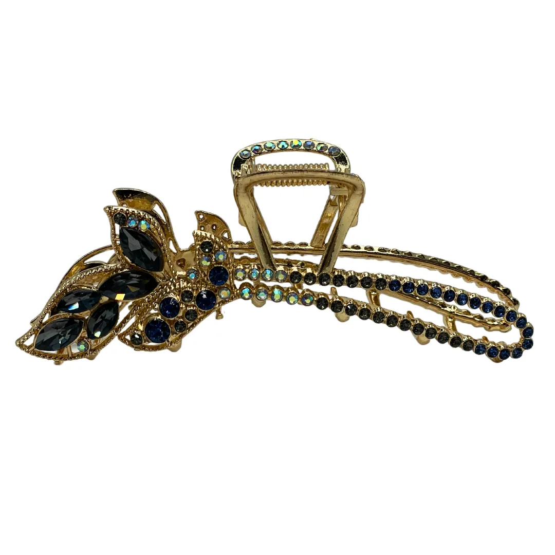 4.5" Blue Bling Crystal Butterly