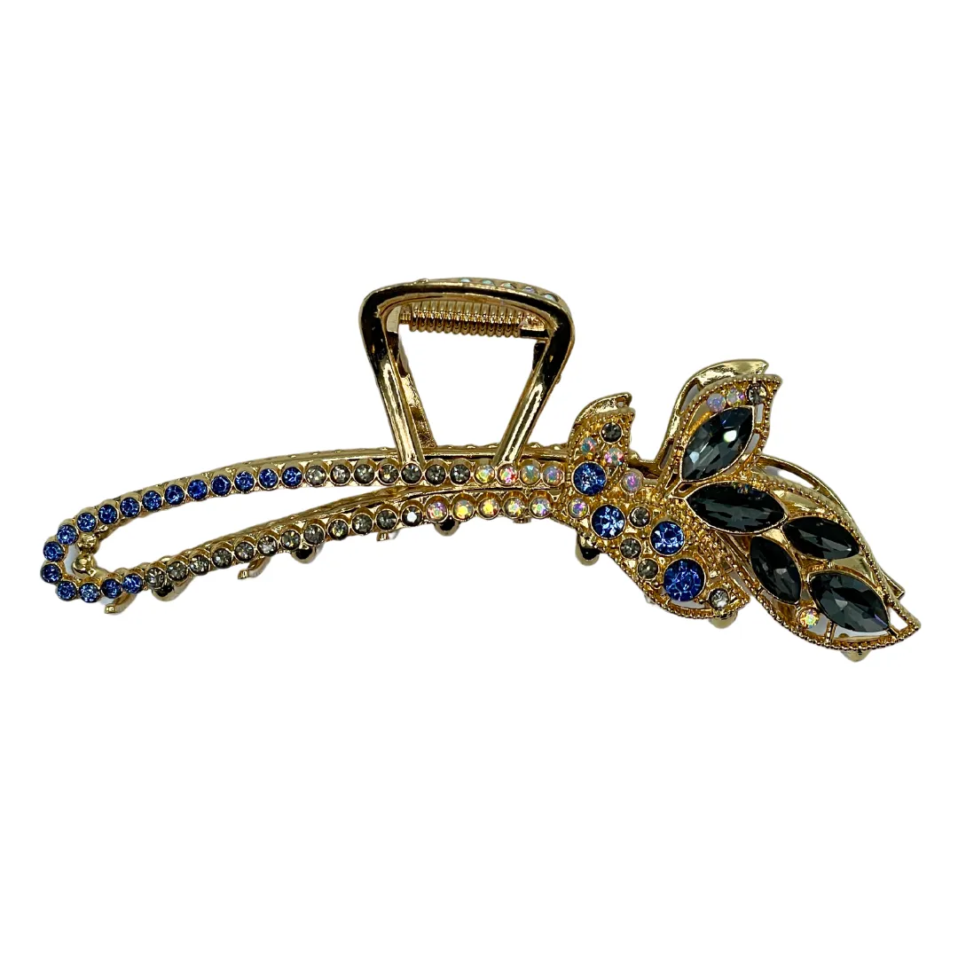 4.5" Blue Bling Crystal Butterly