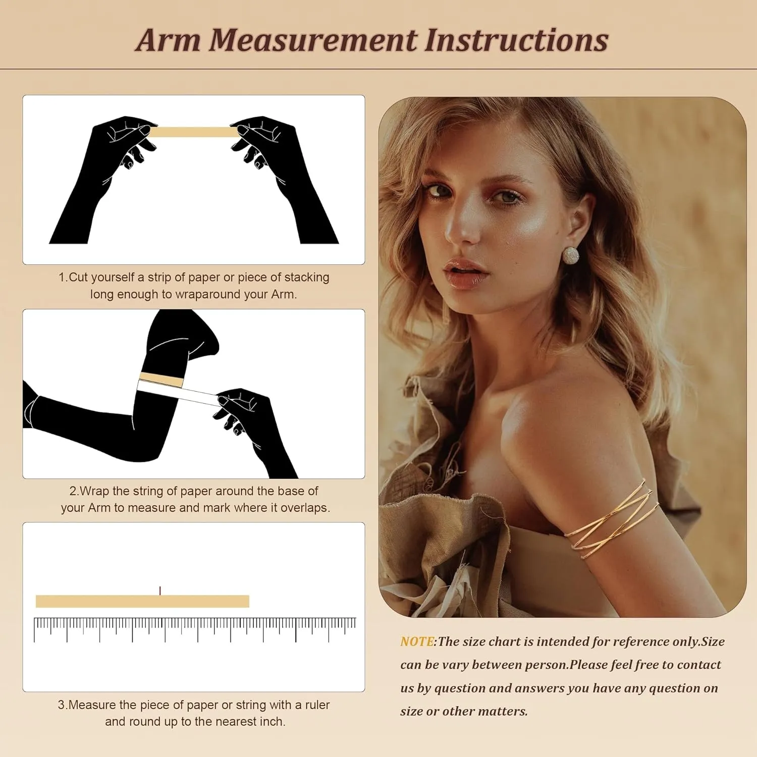 4PCS Upper Arm Cuff Bracelets for Women Gold Silver Cuff Bangle Bracelet Adjustable Upper Arm Bands Armband Set Simple Open Armlet