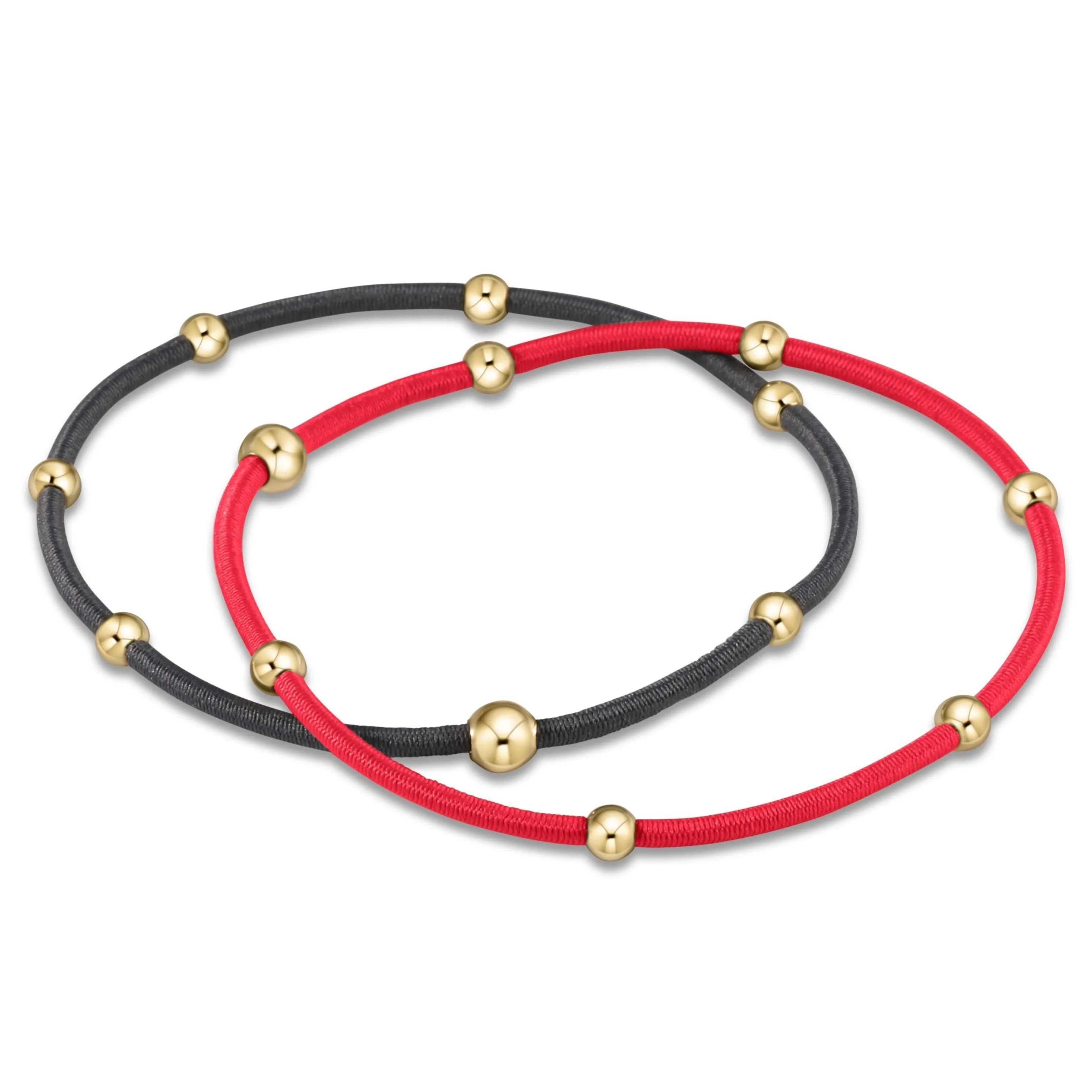 Beaded "e"ssentials Pony Tail Holder Set of 2