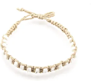 BlueRica Hemp Anklet with Puka Shell Beads