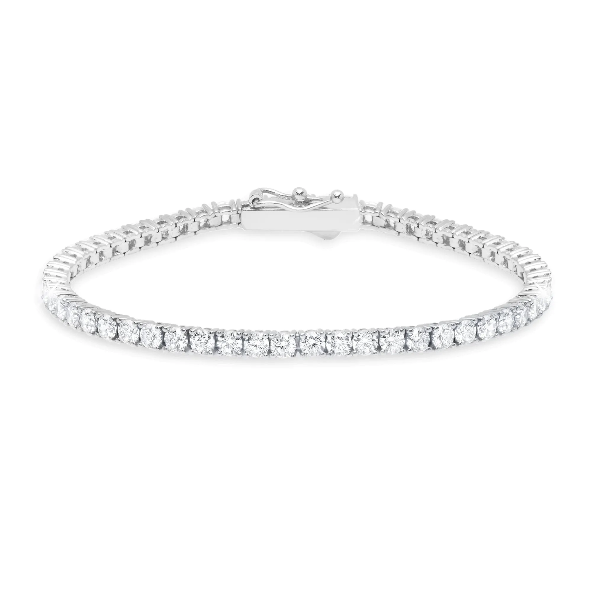 Brilliant Round Cut 3mm Tennis Anklet