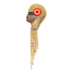 Bygone Beauty Crystal Brooch