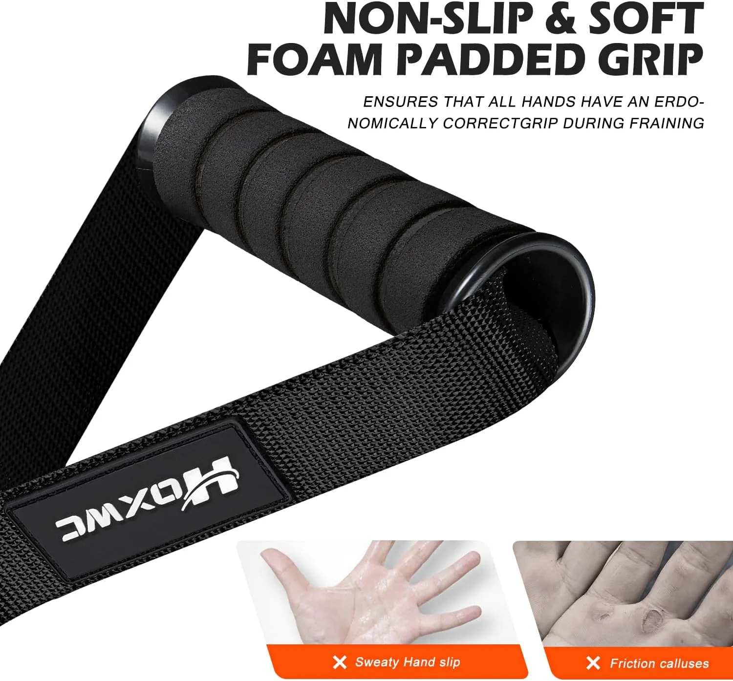 Cable Handles Gym Equipment, Heavy Duty Resistance Band Handles, Replacement Exercise Handles for Cable Machine, Pulley System, Strength Trainer, Pull Down Workout, Home Gym Cable Attachments