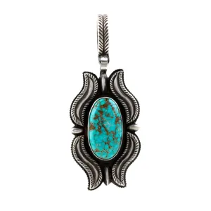 Calvin Martinez Carico Turquoise Pendant