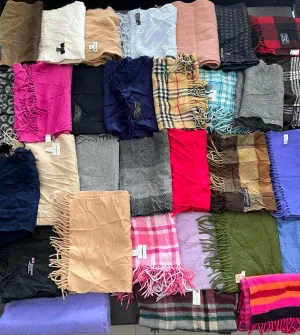 Cashmere Scarves 100% - Burberry/ Nordstrom ( mix brands ) 35 pieces