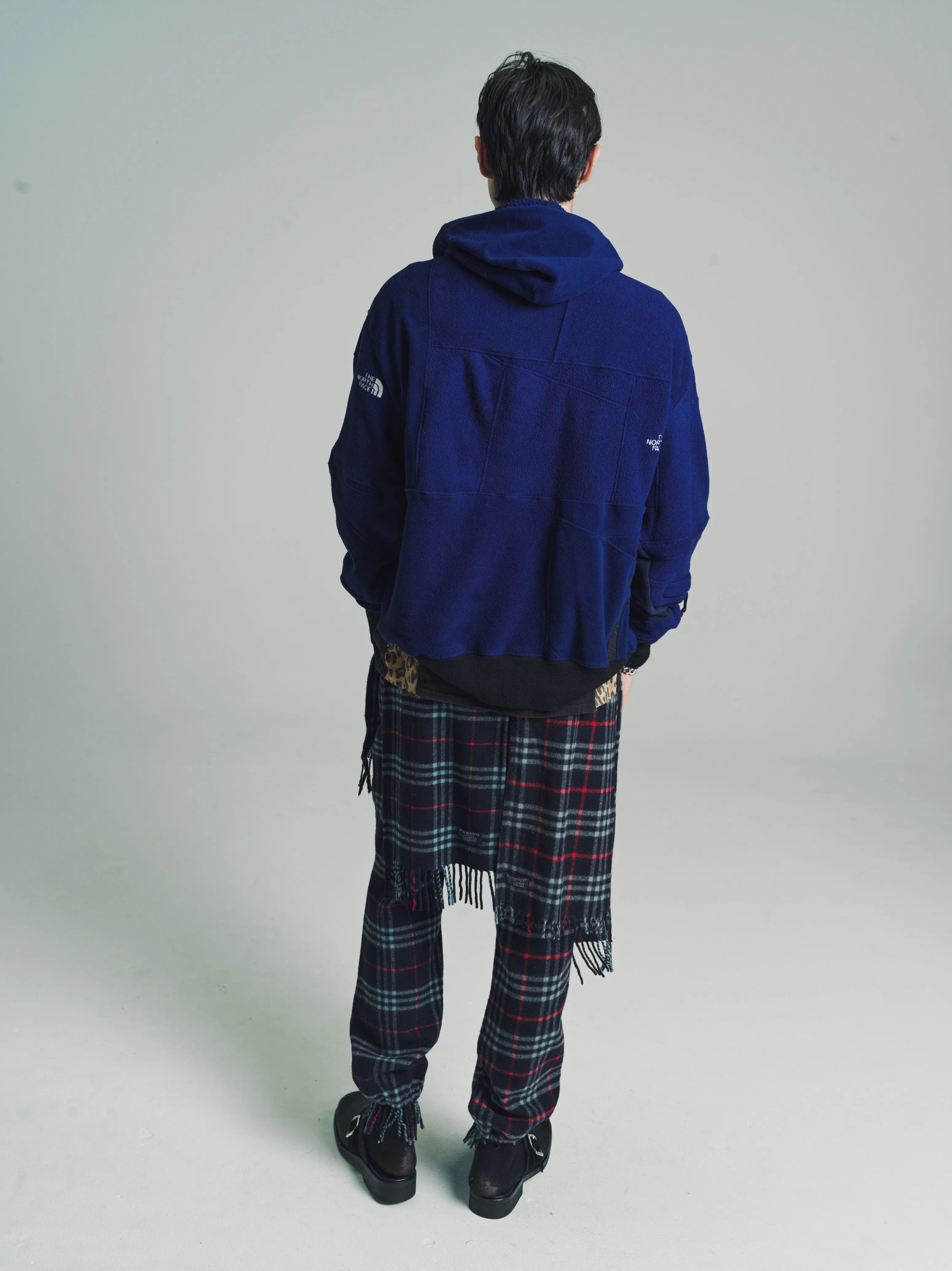 Check Burberry Cashmere Scarf Sweat Pants