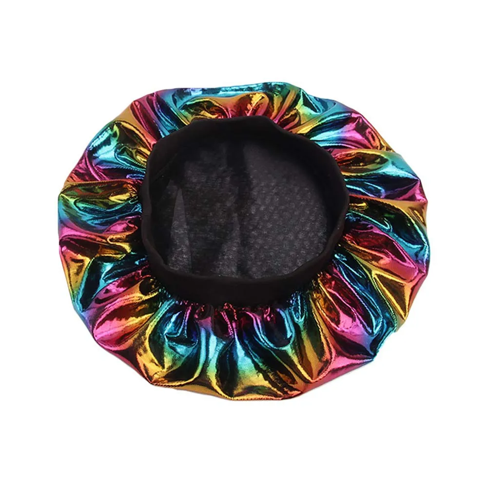 Durags and Bonnets 2pcs/Set for Men Women 360 Wave, Long Tail Silky Doo rag and Turban Sleep Cap