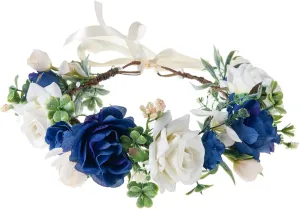 Floral Fall Sunflower Halo Wedding Crown Flower Girls Headband Birthday Party Headpiece FL-18
