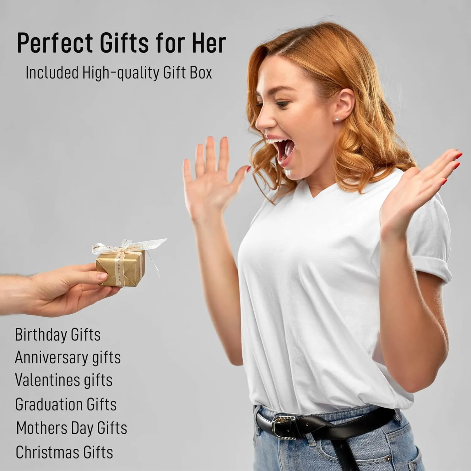 Gold Bracelets for Women Friendship Love Bangle Bracelets Cubic Zirconia Stainless Steel Bracelet Jewelry Birthday Gifts for Women Stocking Stuffers