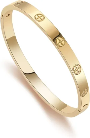 Gold Bracelets for Women Friendship Love Bangle Bracelets Cubic Zirconia Stainless Steel Bracelet Jewelry Birthday Gifts for Women Stocking Stuffers