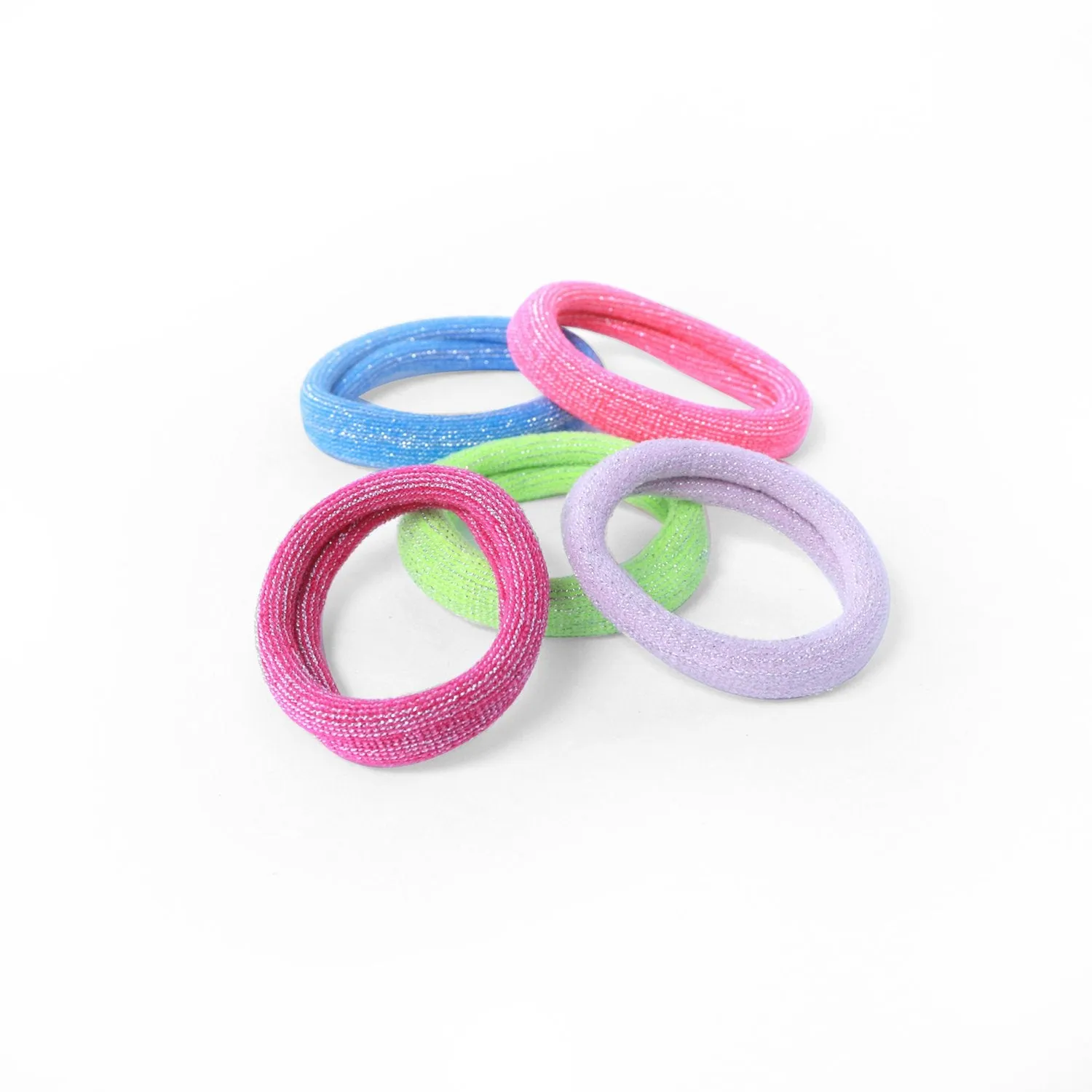 Hair Ties | Seamless Cotton | Metallic Glitter