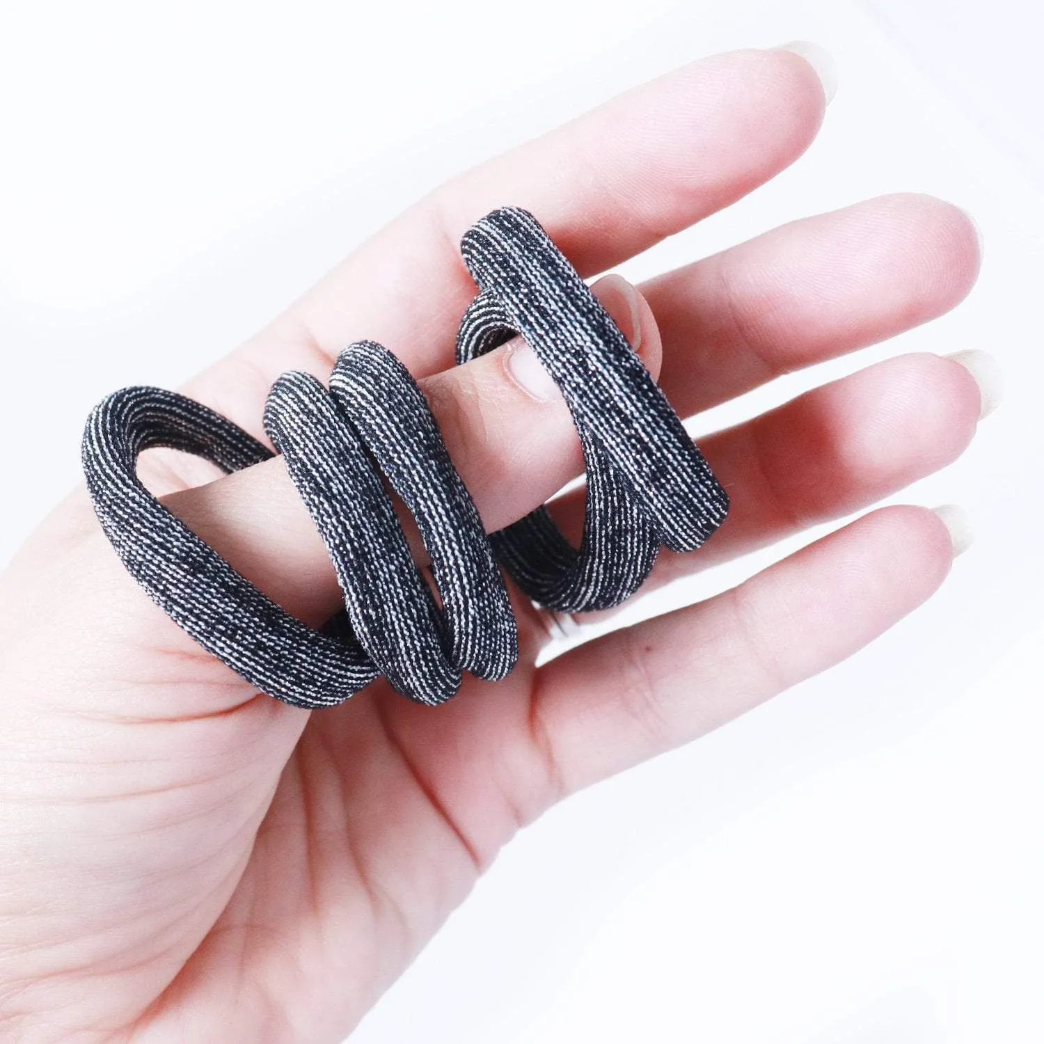 Hair Ties | Seamless Cotton | Metallic Glitter