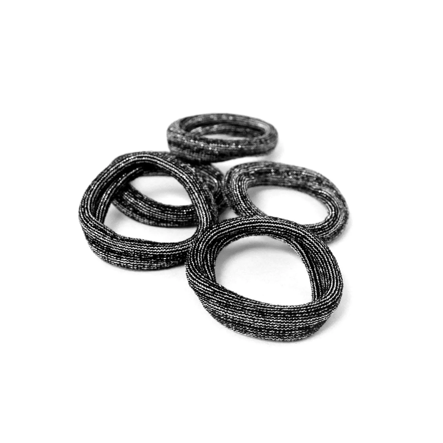 Hair Ties | Seamless Cotton | Metallic Glitter