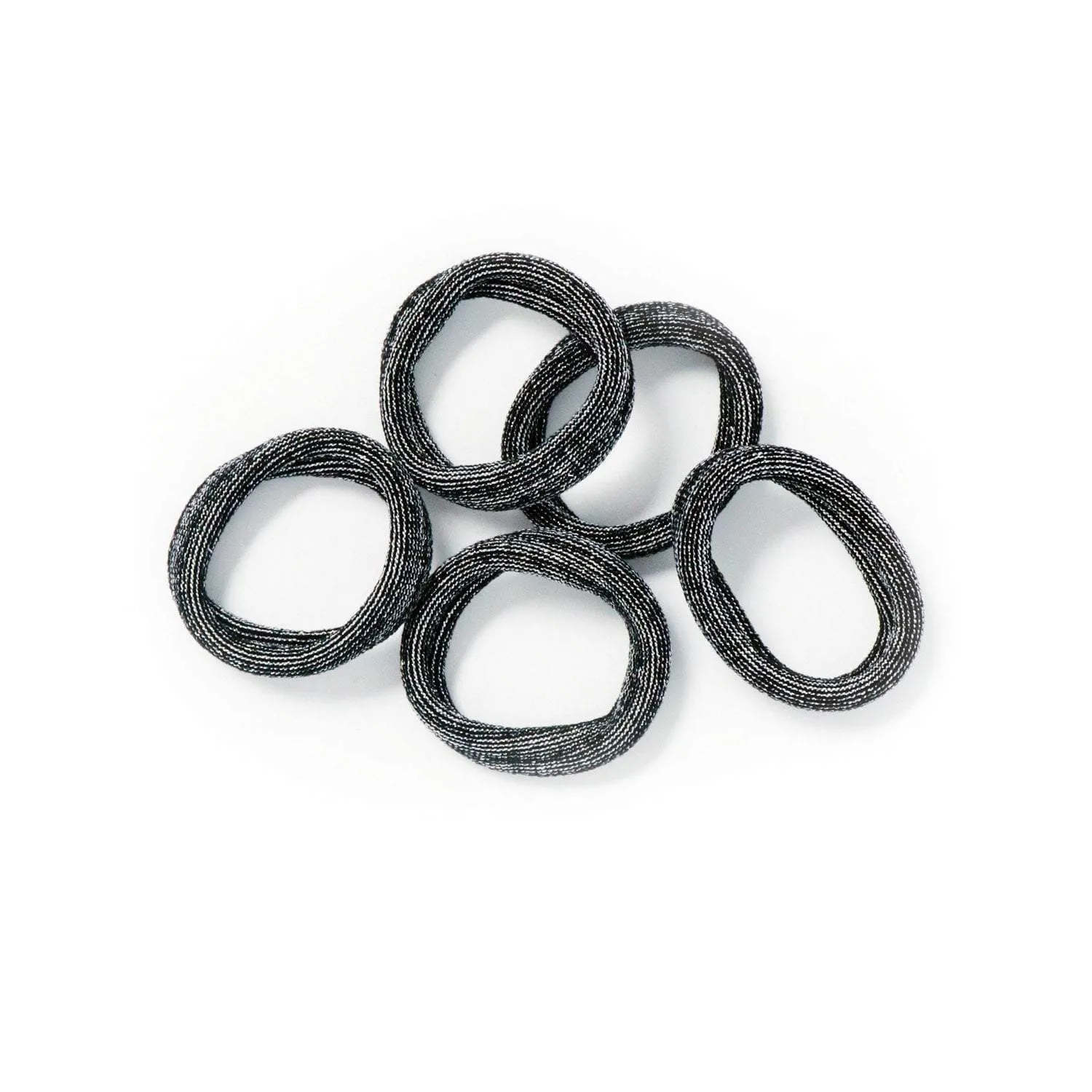 Hair Ties | Seamless Cotton | Metallic Glitter