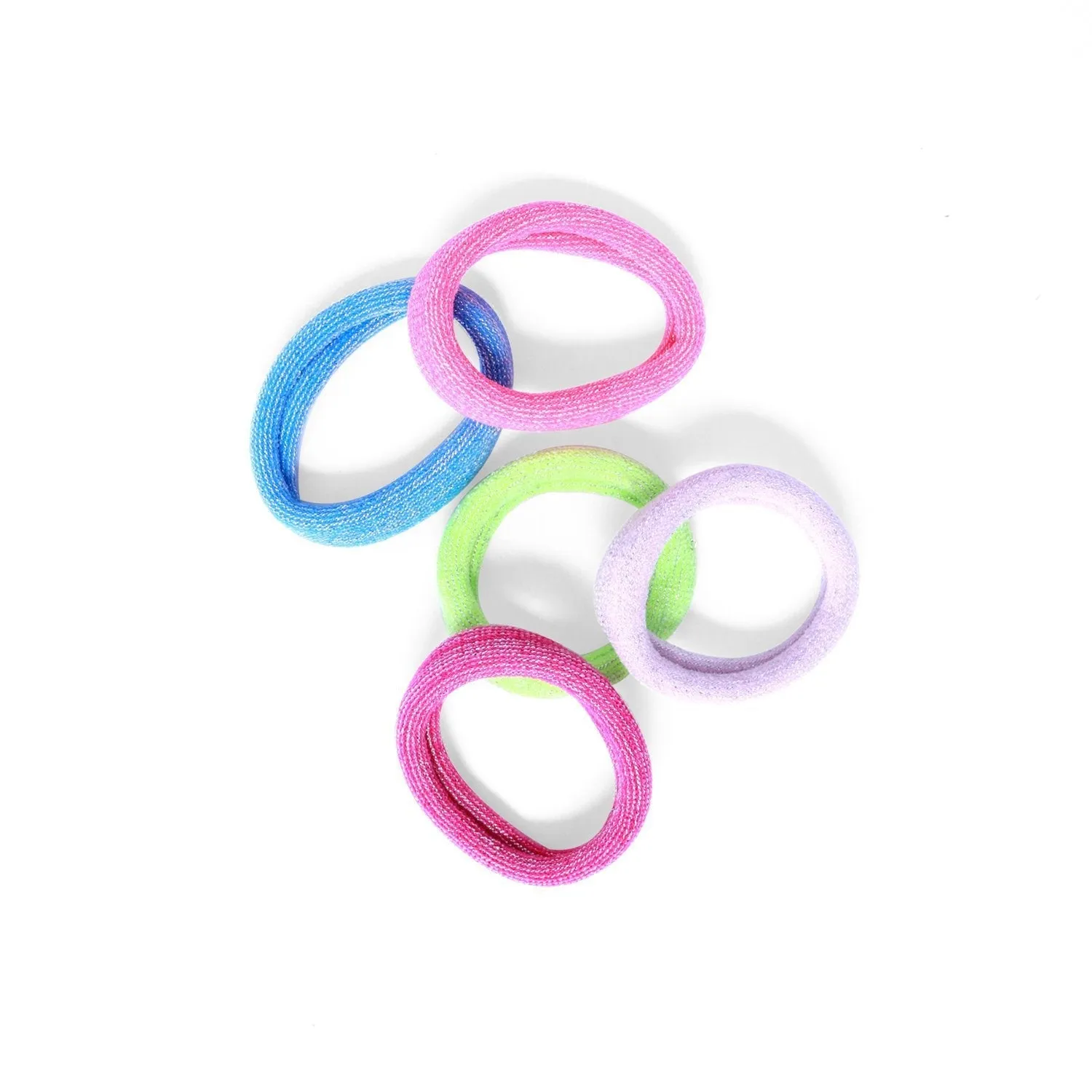 Hair Ties | Seamless Cotton | Metallic Glitter