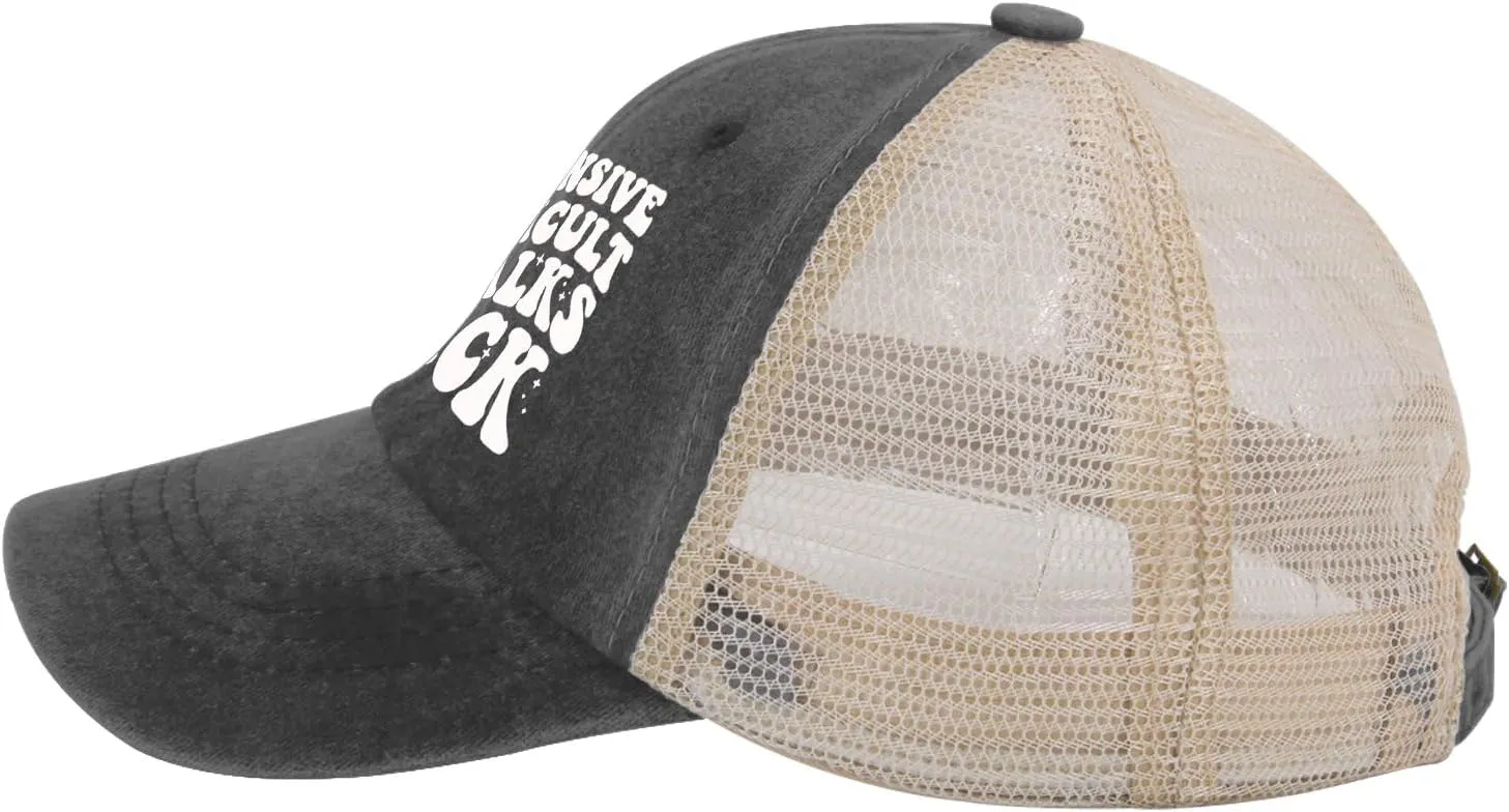 Hat for Womens Fashion Denim Hat Mens AllBlack Ball Cap Fashionable Unique Gifts for Nanny