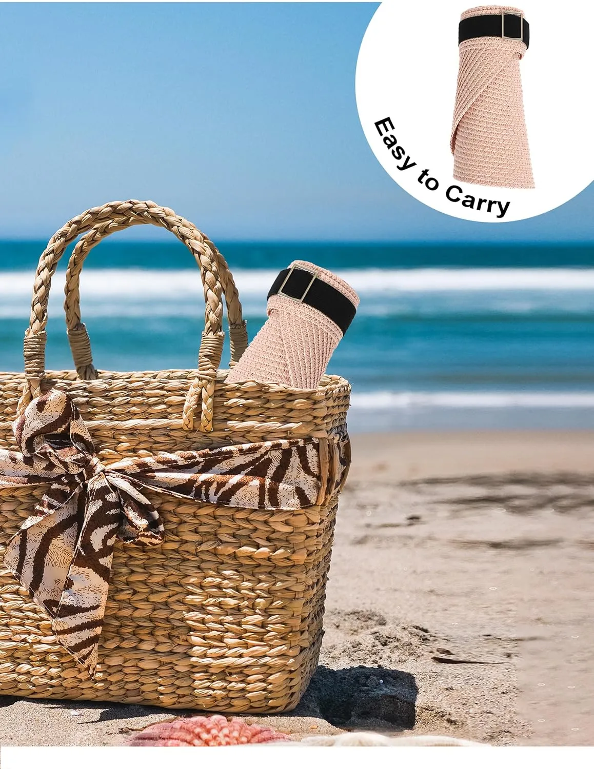 LA CARRIE Wide Brim Straw Visor for Women Sun Hat UV Protection Packable Beach Cap for Summer UPF 50 