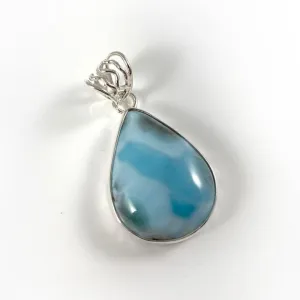 Larimar & Sterling Silver Pendant