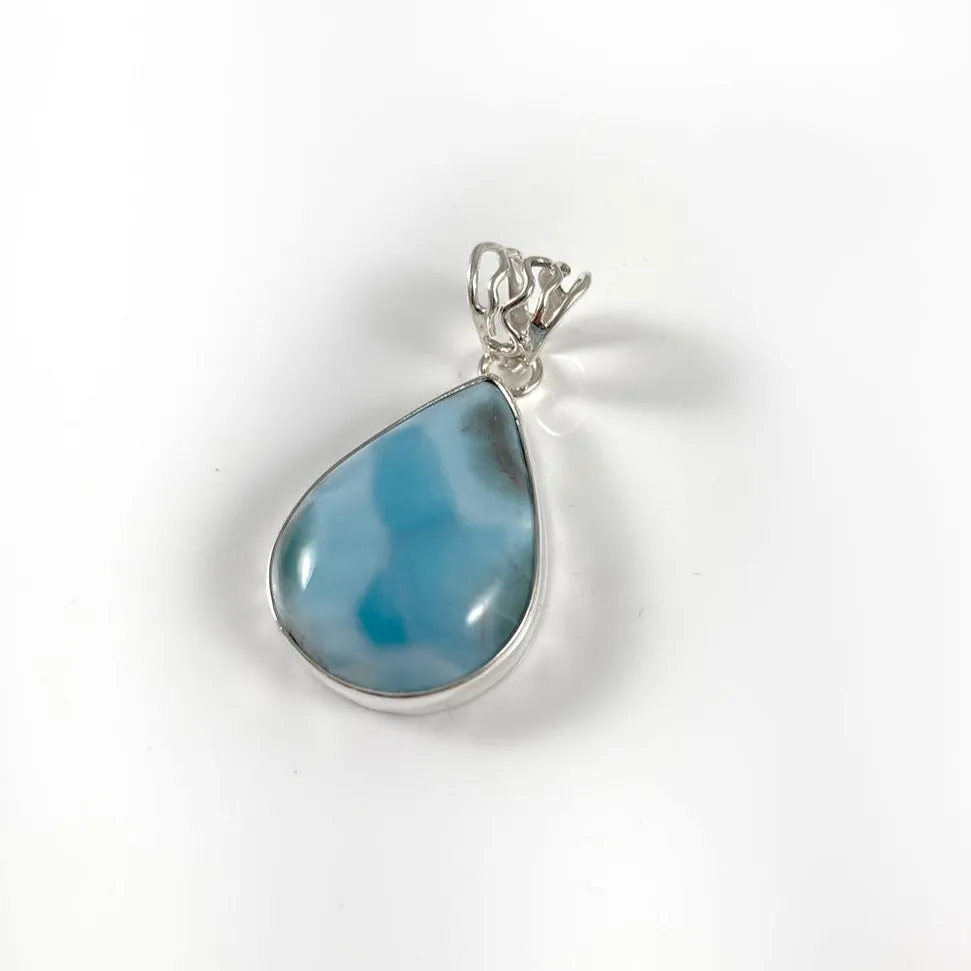 Larimar & Sterling Silver Pendant