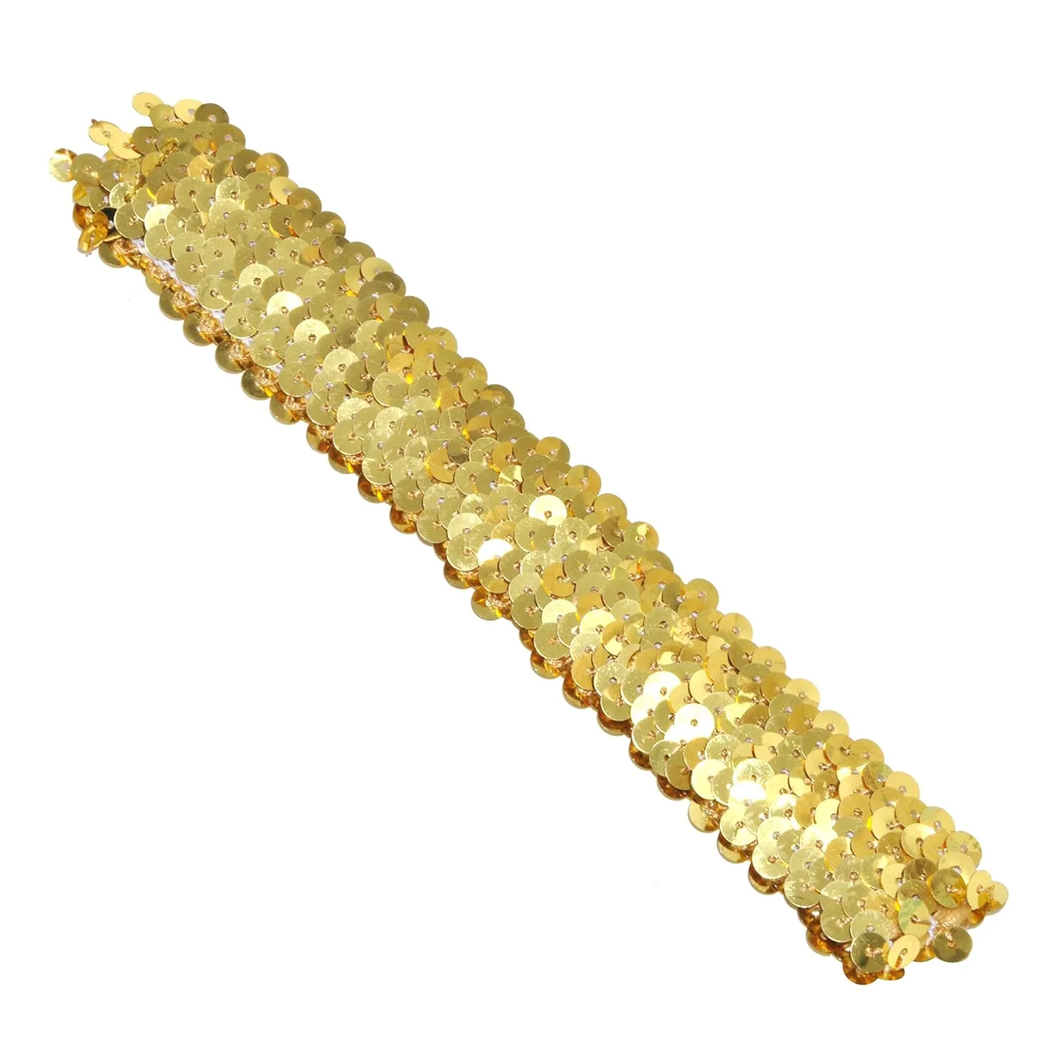 Mandala Crafts Gold Sequins Headbands Women Gold Headbands for Women Girls Disco Accessories - 12 Elastic Sparkle Headbands Sequins Bands Glitter Headbands