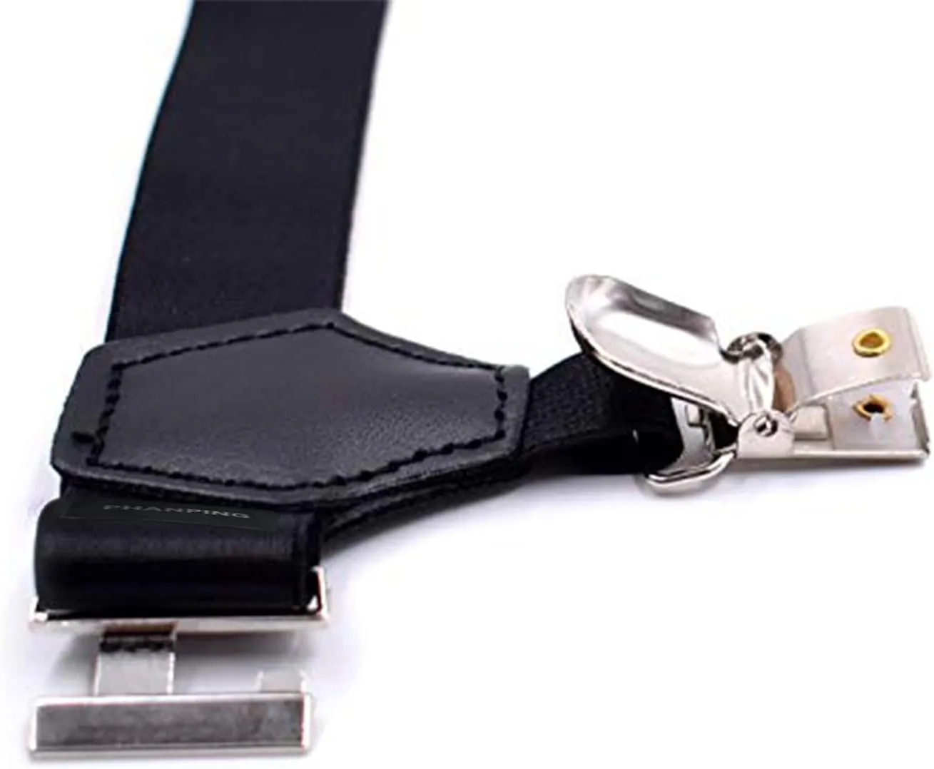 Mens Sock Garters Belt Adjustable 2-pack Sturdy Clip Suspenders