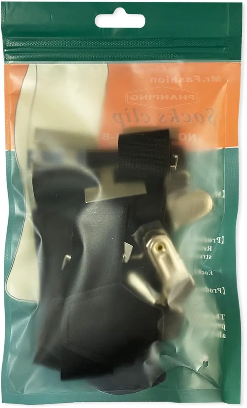 Mens Sock Garters Belt Adjustable 2-pack Sturdy Clip Suspenders