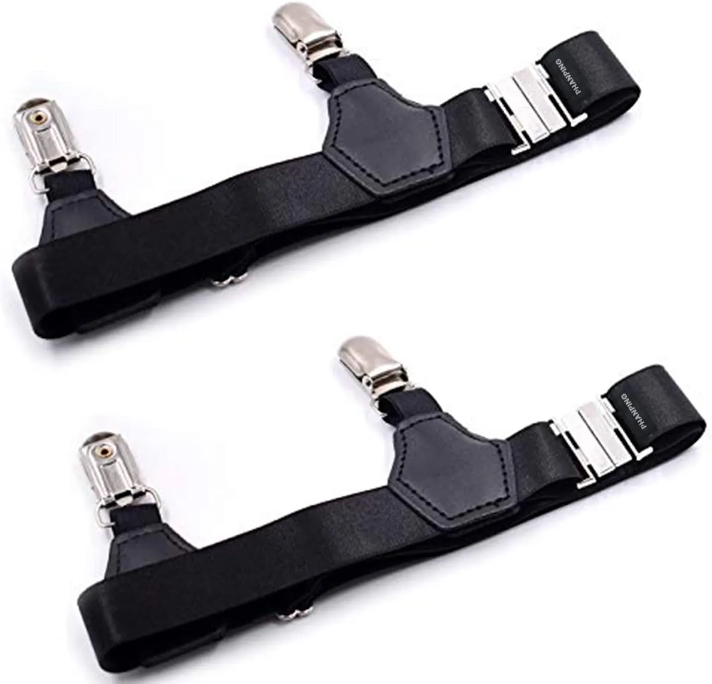 Mens Sock Garters Belt Adjustable 2-pack Sturdy Clip Suspenders