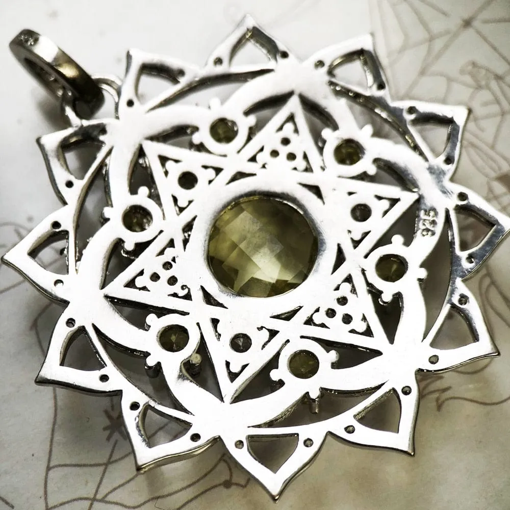Micro Pave 925 Sterling Silver Star of David Pendant