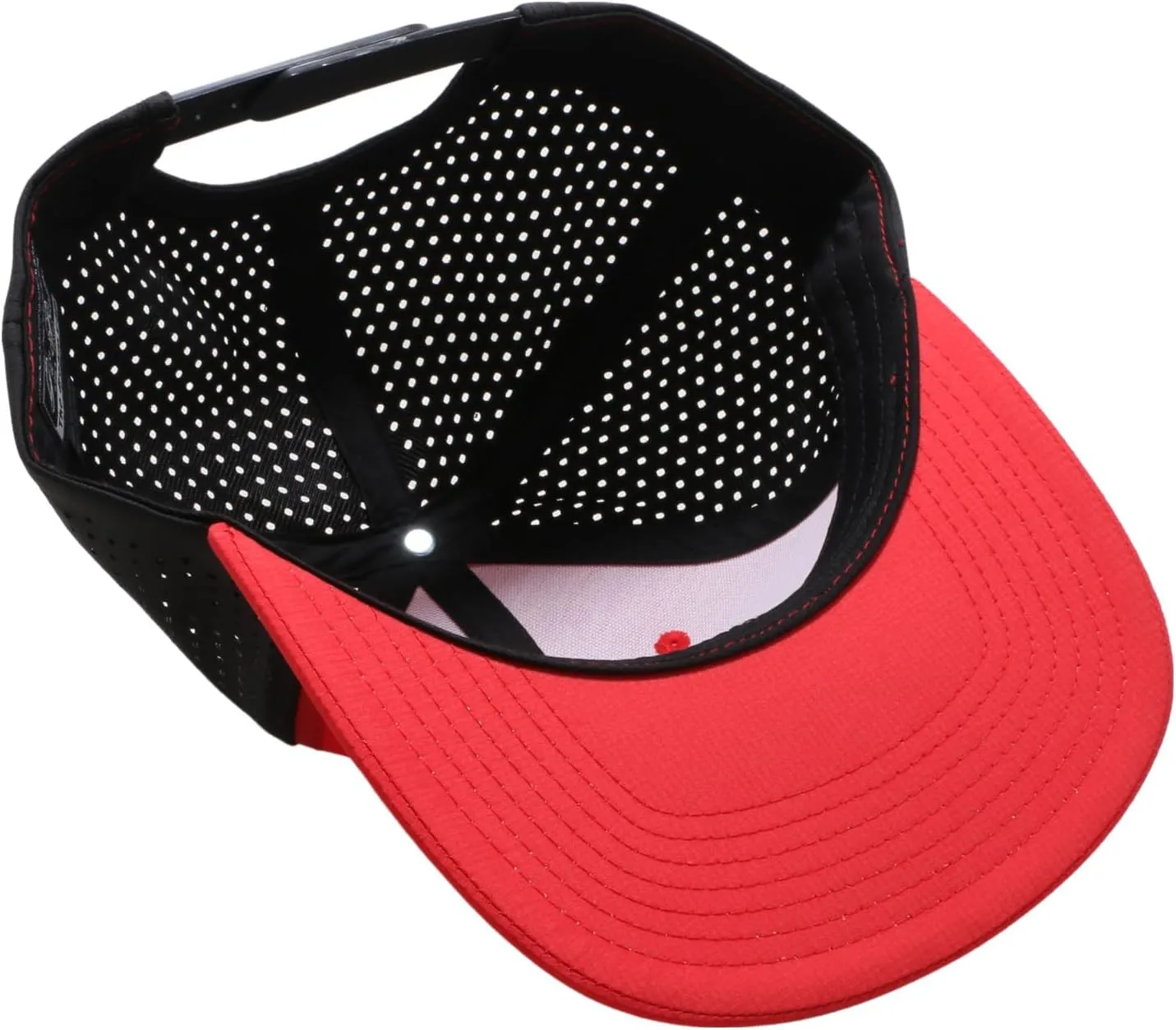 Pit Bull Premium Headwear Cambridge Perforated Mesh Flat Bill Brim Adjustable Snapback Hat Baseball Cap for Men & Women