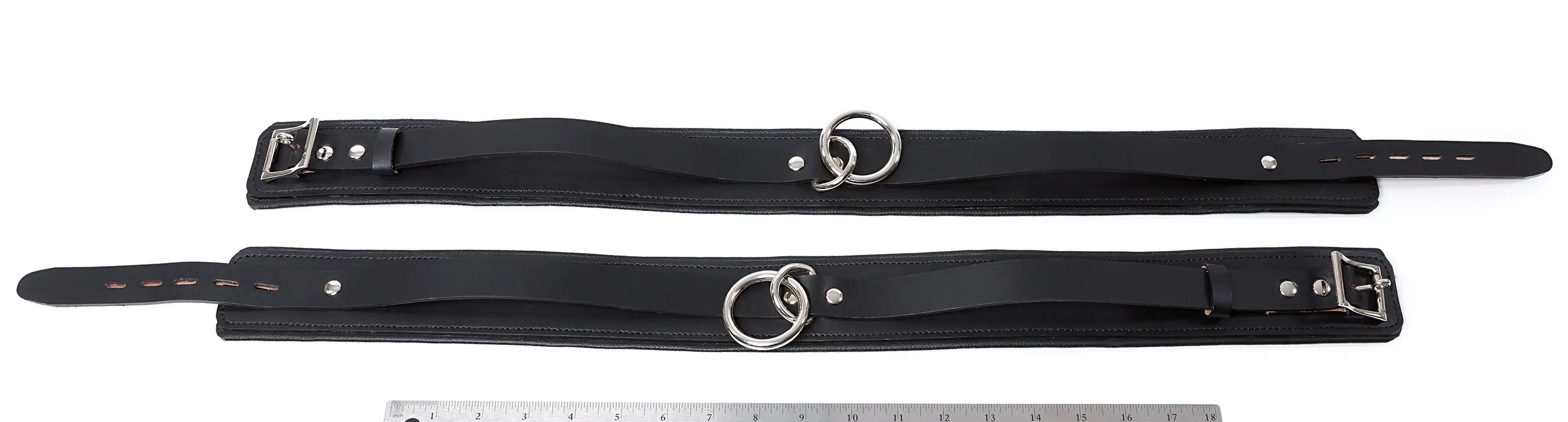 PREMIUM LOCKING LEATHER THIGH CUFFS
