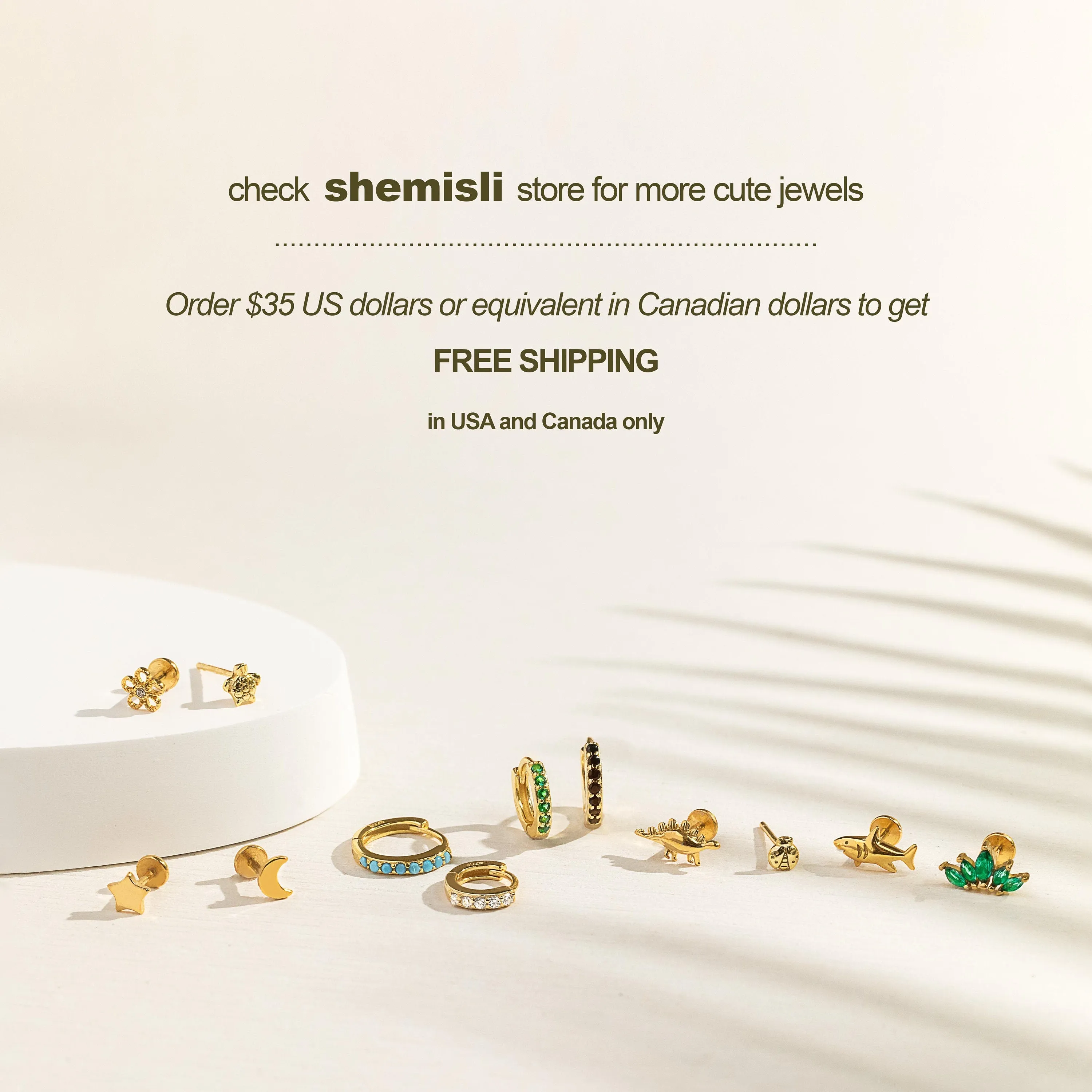 Safety Pin CZ Hoop Earrings, Unisex, Gold, Silver SHEMISLI SH019