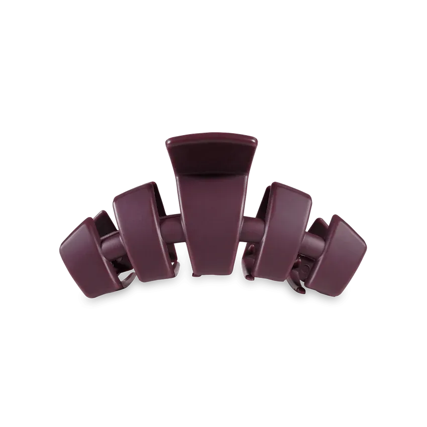 Small Teleties Claw Clip - Burgundy Bliss