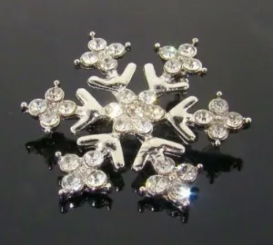 Snowflake Crystal Brooch