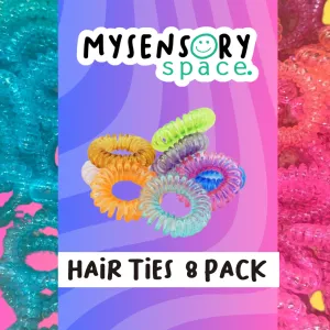 Spiral Spring Hair Ties | 8 Pack
