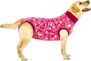 Suitical Recovery Suit for Dogs | Spay and Neutering Dog Surgery Recovery Suit for Male or Female | Soft Fabric for Skin Conditions | 2XL | Neck to Tail 31.5-36.2 | Pink Camouflage