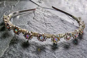Tiny Rhinestone flower Tiara Headband Crown