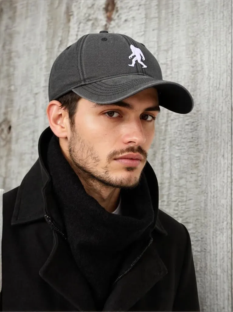 UFO Bigfoot Baseball Caps Embroidered Adjustable Denim Dad Hat