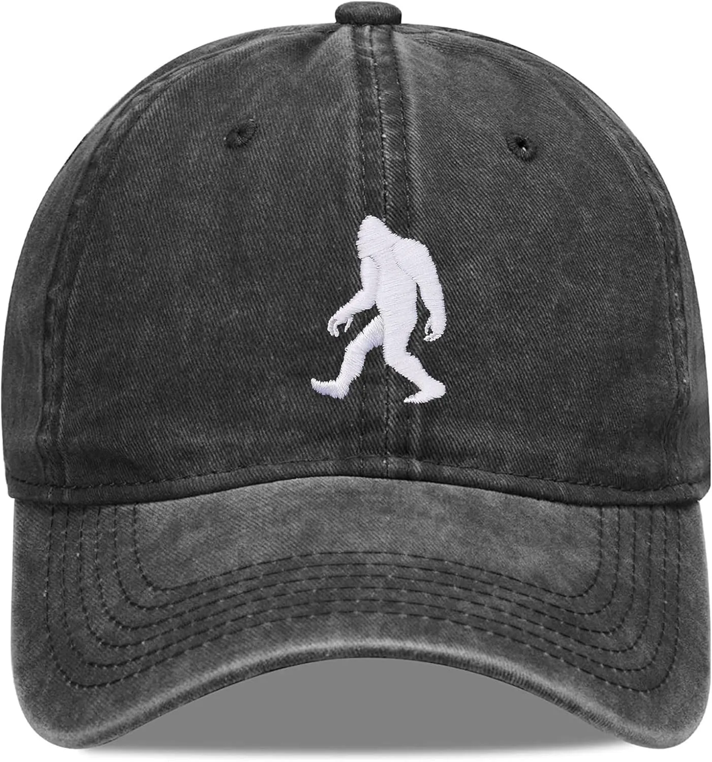 UFO Bigfoot Baseball Caps Embroidered Adjustable Denim Dad Hat